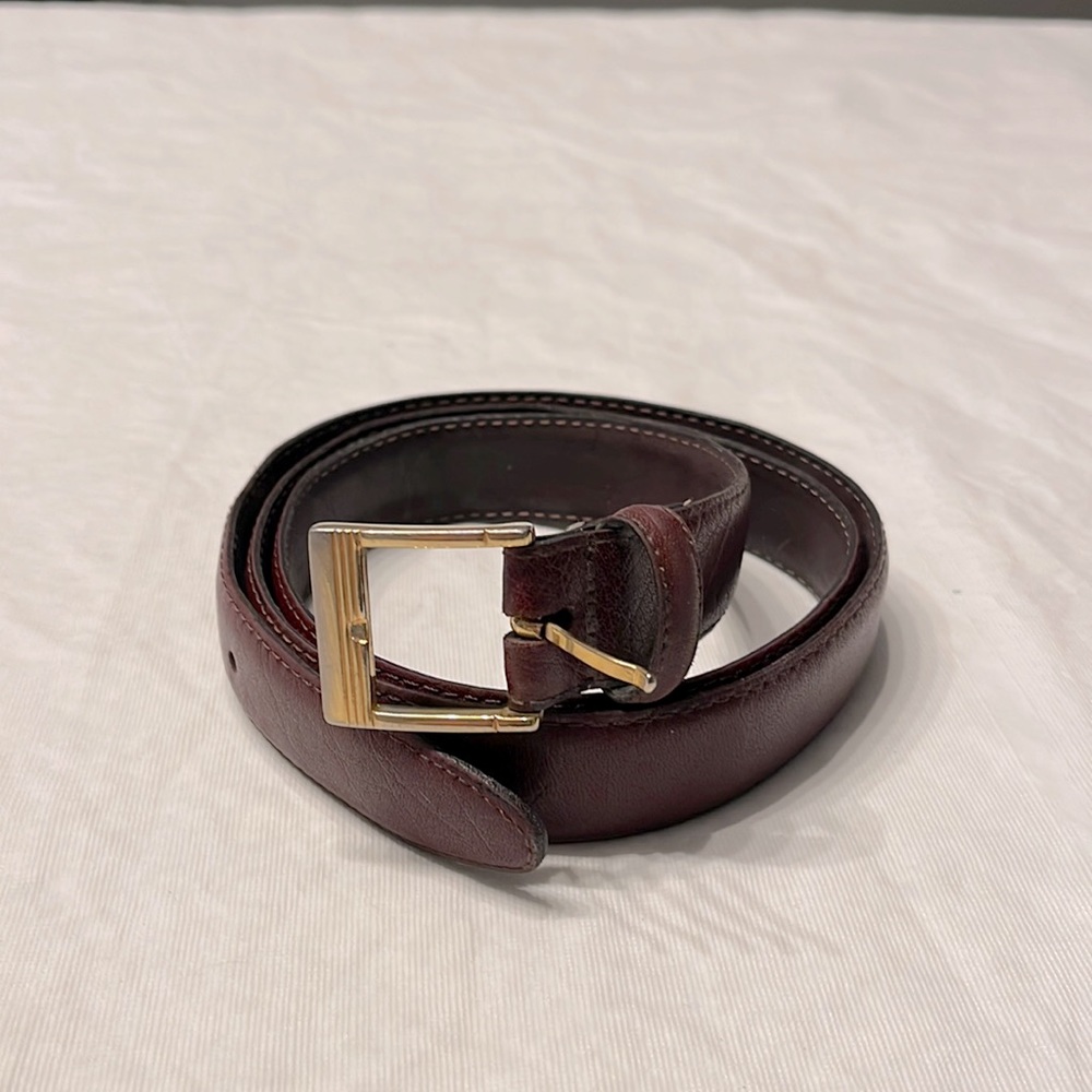 Men’s leather Belt Brownish red color. Ox blood